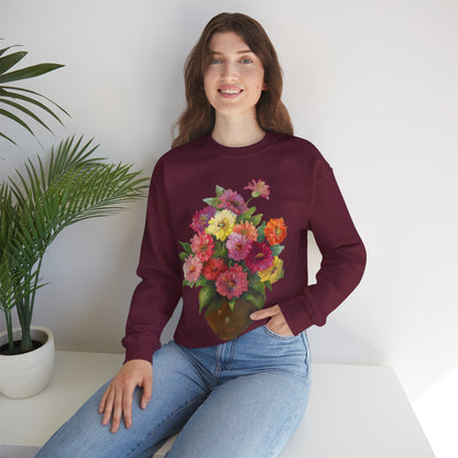 Everyday Is A Good Day For Watercolor - Floral Art Sweatshirt with Inspirational Quote