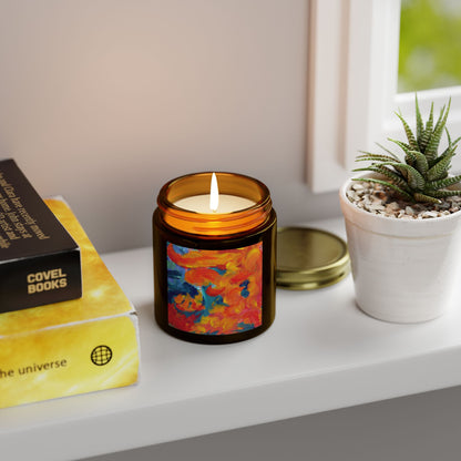 Vibrant Coconut Apricot Scented Candle – Aromatic Home Décor