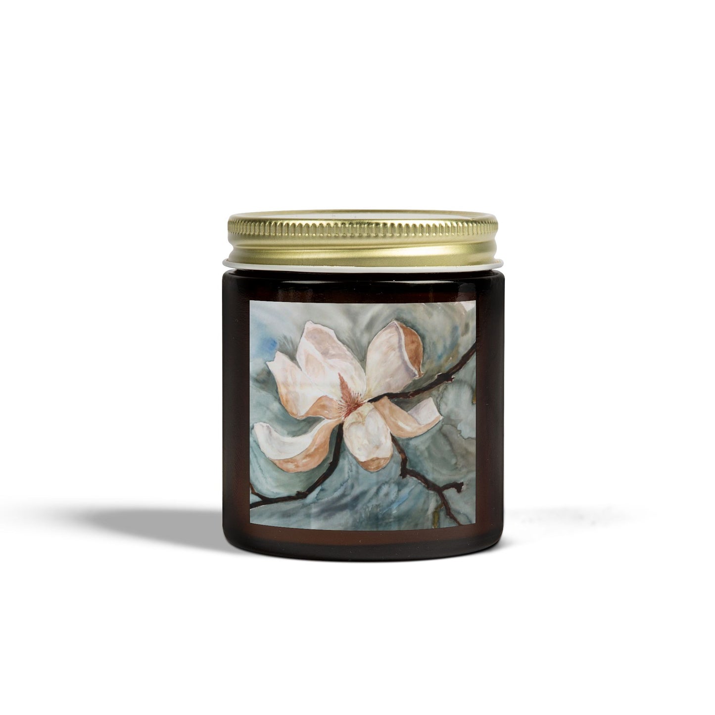 Coconut Apricot Scented Candle - Magnolia Blossom - Cozy Home Fragrance for Relaxation