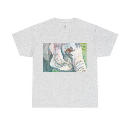 I Travel With My Trunk Out Front - Elephant Watercolor T-shirt, Unique Summery Gift for All Ages - Fun Tee, Unisex Garment-Dyed Shirt