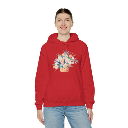 Floral Bouquet Unisex Hoodie - Cozy Heavy Blend Sweatshirt for Nature Lovers