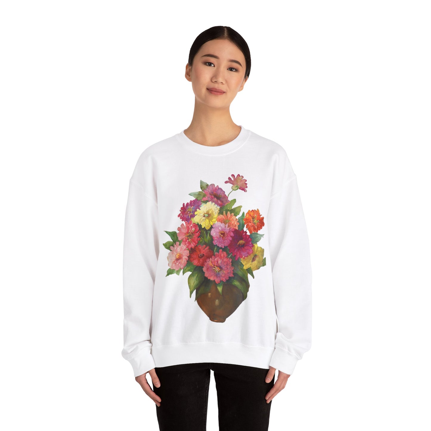 Everyday Is A Good Day For Watercolor - Floral Art Sweatshirt with Inspirational Quote