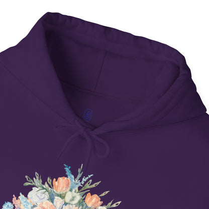 Floral Bouquet Unisex Hoodie - Cozy Heavy Blend Sweatshirt for Nature Lovers