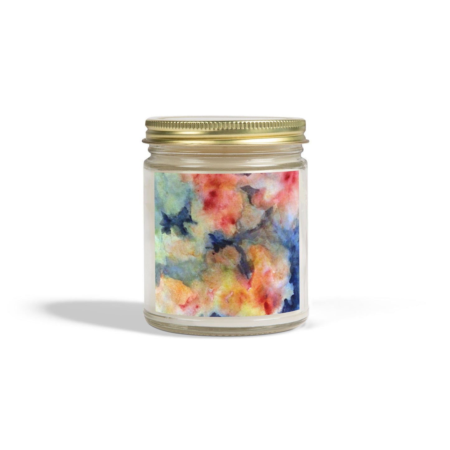 Aromatic Watercolor Candles - Coconut Apricot Wax (4oz, 9oz)