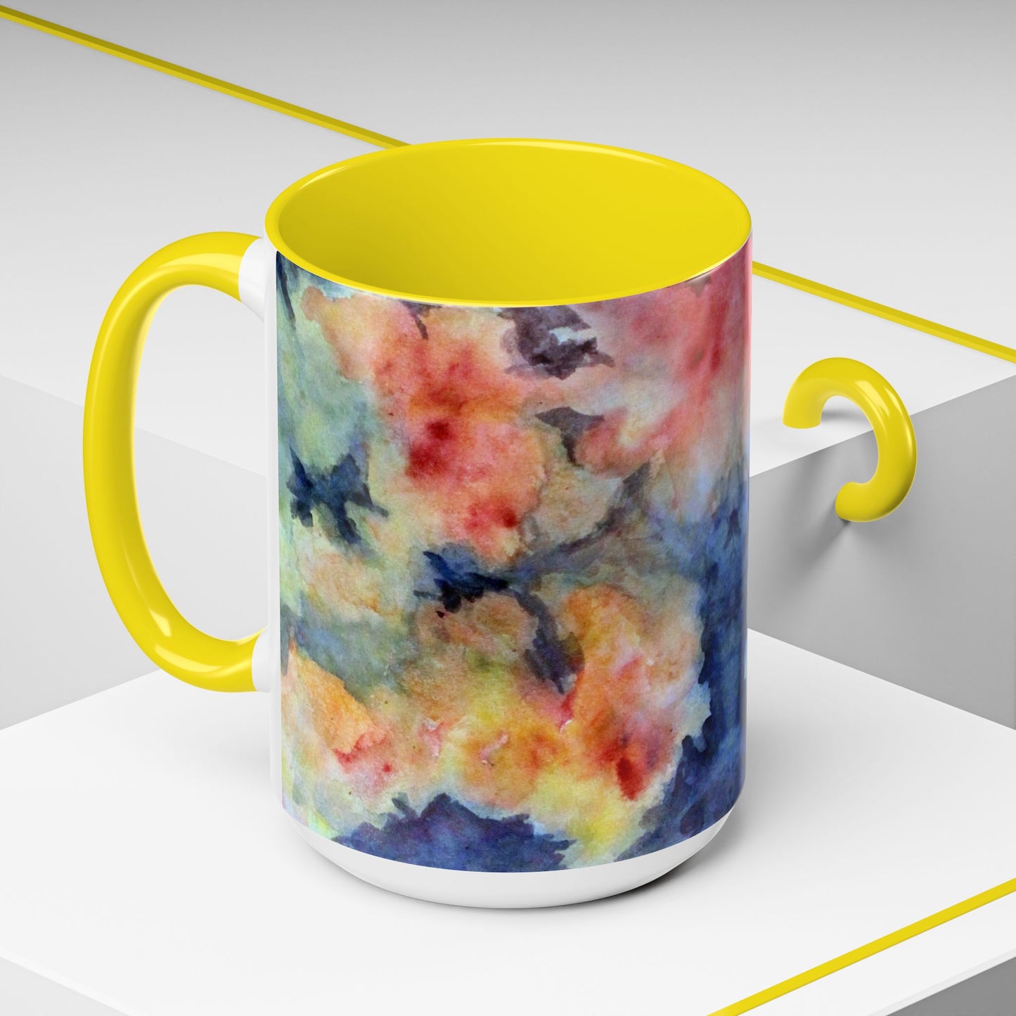 Colorful Abstract Accent Coffee Mug - 11 & 15oz