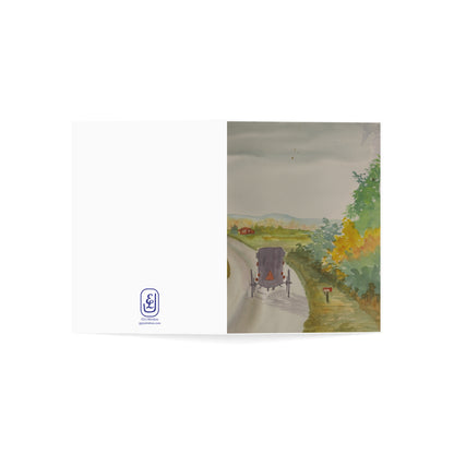 Watercolor Landscape Greeting Cards Set (1, 10, 30, 50pcs) - Perfect for Any Occasion