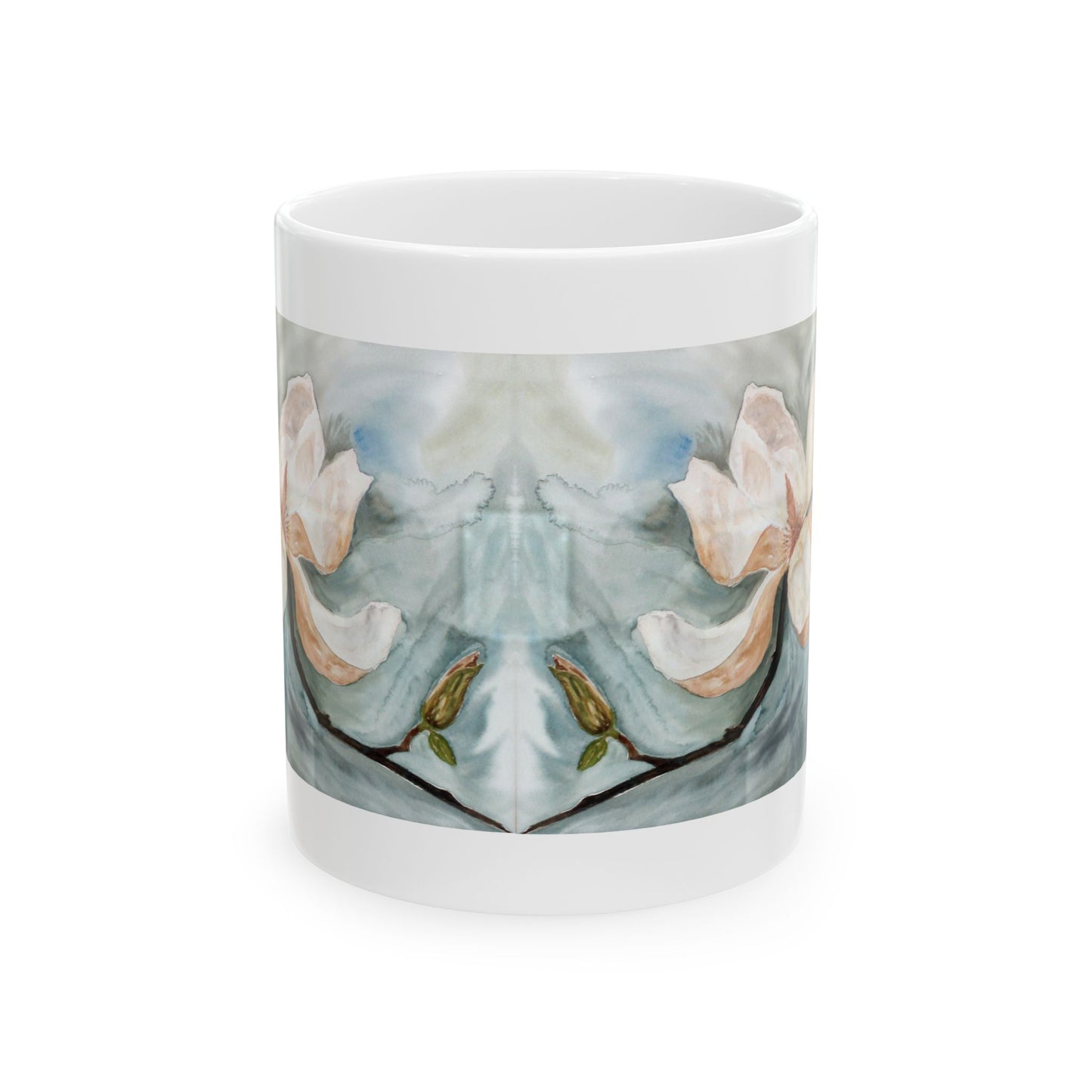 Elegant Watercolor Flower Ceramic Mug - Perfect Gift for Floral Lovers