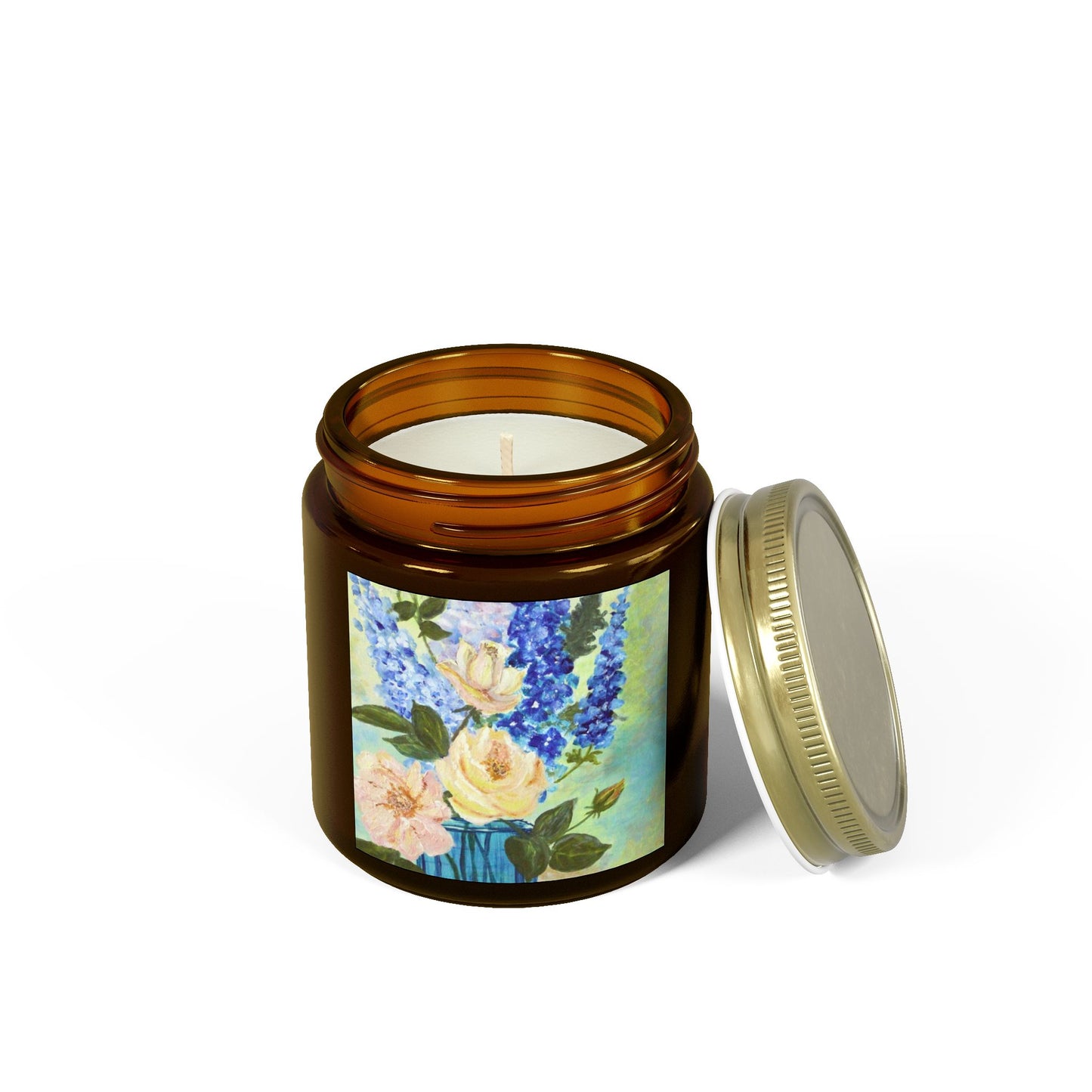 Floral Scented Candle - Coconut Apricot Wax (4oz, 9oz) - Perfect for Relaxation and Home Decor