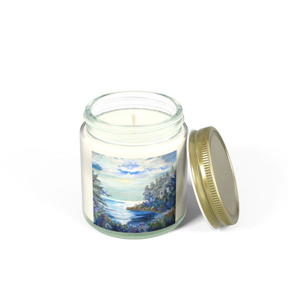 Ocean Breeze Scented Candles - Coconut Apricot Wax (4oz & 9oz)