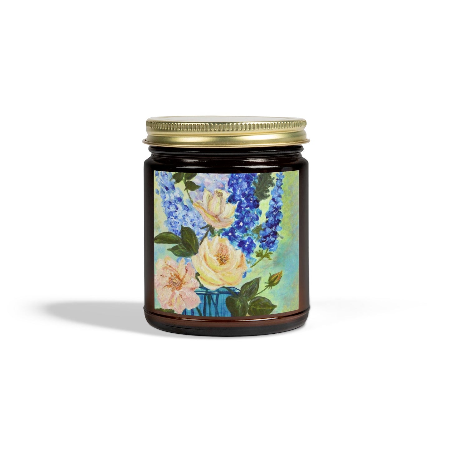 Floral Scented Candle - Coconut Apricot Wax (4oz, 9oz) - Perfect for Relaxation and Home Decor