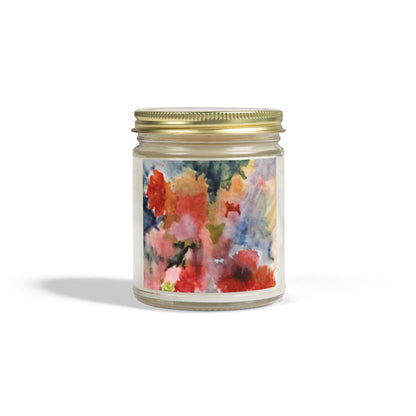 Floral Scented Candle | Coconut Apricot Wax | 4oz & 9oz