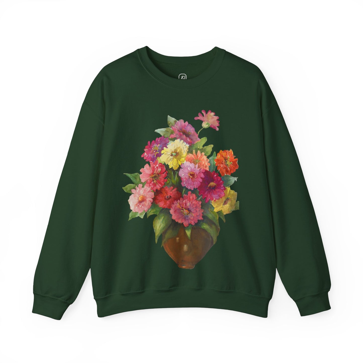 Everyday Is A Good Day For Watercolor - Floral Art Sweatshirt with Inspirational Quote