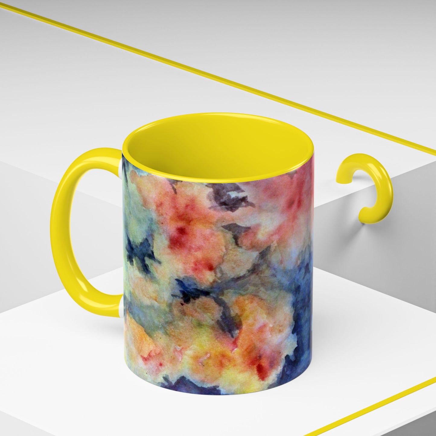 Colorful Abstract Accent Coffee Mug - 11 & 15oz