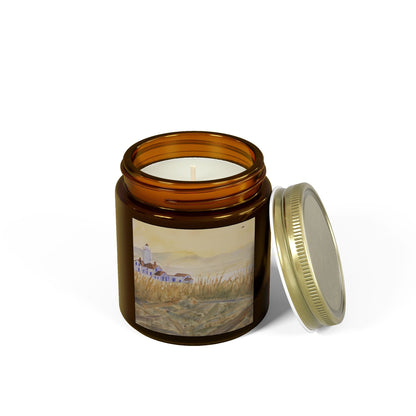 Cozy Coastal Escape Scented Candle - Coconut Apricot Wax (4oz, 9oz)