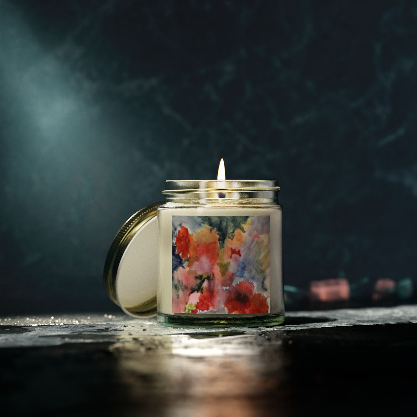 Floral Scented Candle | Coconut Apricot Wax | 4oz & 9oz