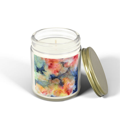 Aromatic Watercolor Candles - Coconut Apricot Wax (4oz, 9oz)