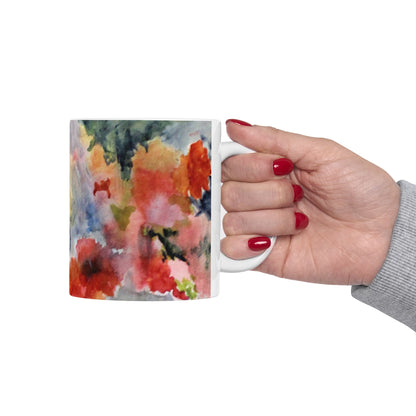 Colorful Watercolor Ceramic Mug - 11oz & 15oz - Perfect for Home & Office