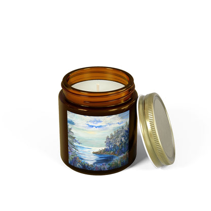 Ocean Breeze Scented Candles - Coconut Apricot Wax (4oz & 9oz)