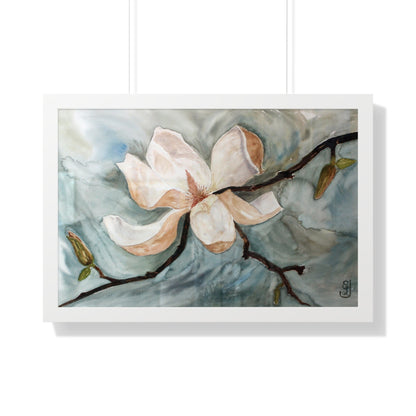 Elegant Floral Framed Poster, Watercolor Art, Home Decor Print, Wall Art, Office Decoration, Gift for Nature Lovers