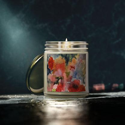 Floral Scented Candle | Coconut Apricot Wax | 4oz & 9oz