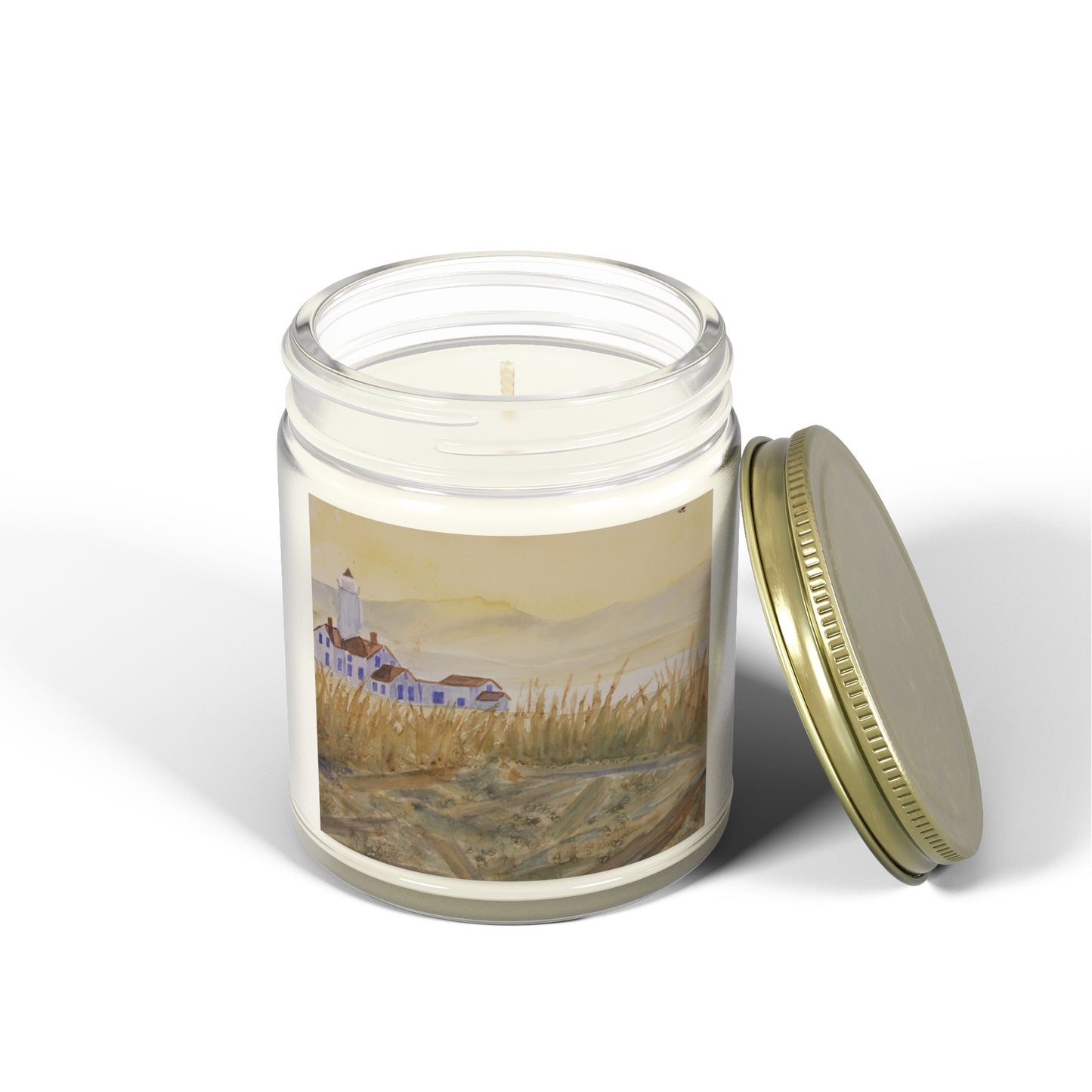 Cozy Coastal Escape Scented Candle - Coconut Apricot Wax (4oz, 9oz)