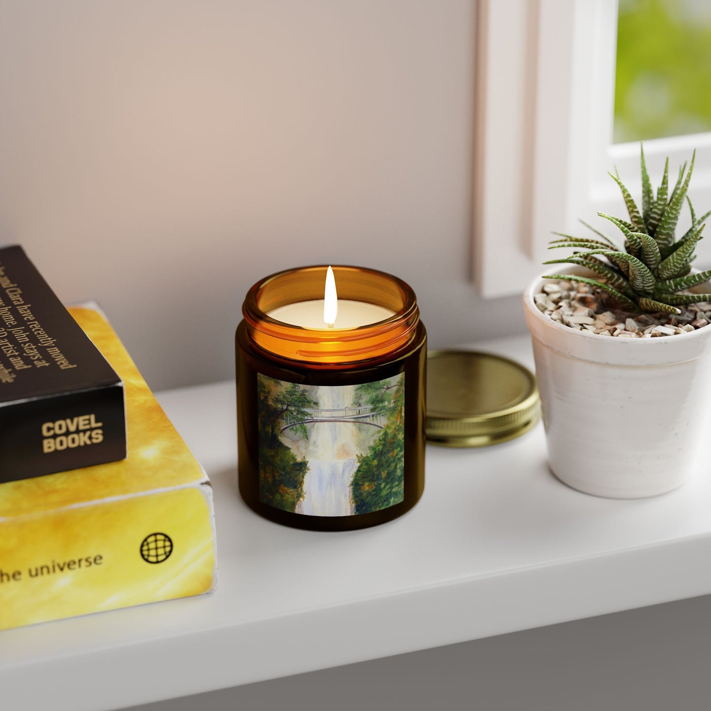 Nature-Inspired Scented Candle - Coconut Apricot Wax - Perfect for Relaxation and Home Décor