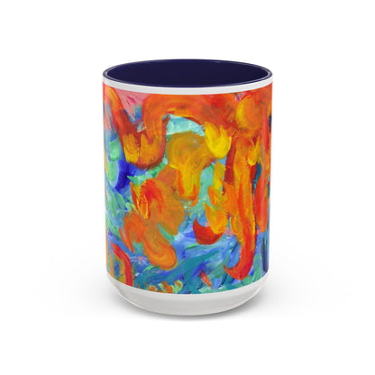 Vibrant Artistic Accent Coffee Mug - Colorful Paint Design for Art Lovers