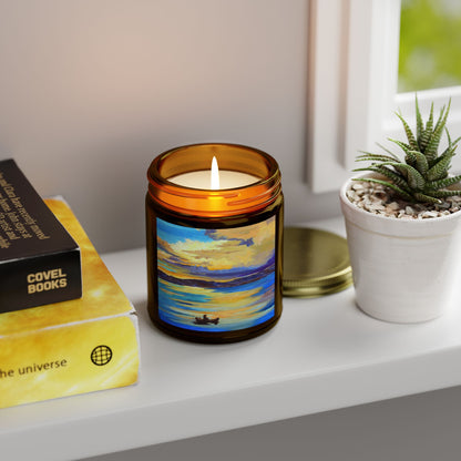 Serene Sunset Scented Candle - Coconut Apricot Wax (4oz, 9oz)