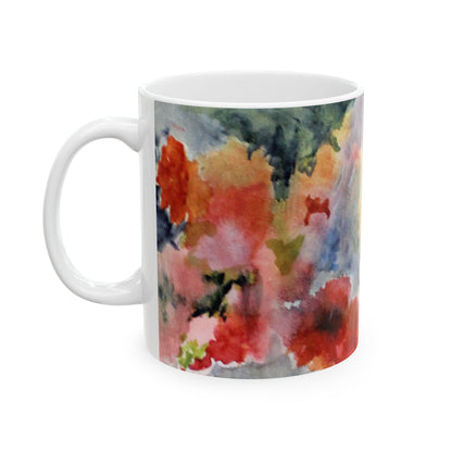 Colorful Watercolor Ceramic Mug - 11oz & 15oz - Perfect for Home & Office