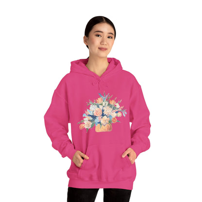 Floral Bouquet Unisex Hoodie - Cozy Heavy Blend Sweatshirt for Nature Lovers