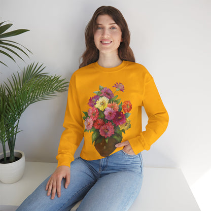 Everyday Is A Good Day For Watercolor - Floral Art Sweatshirt with Inspirational Quote