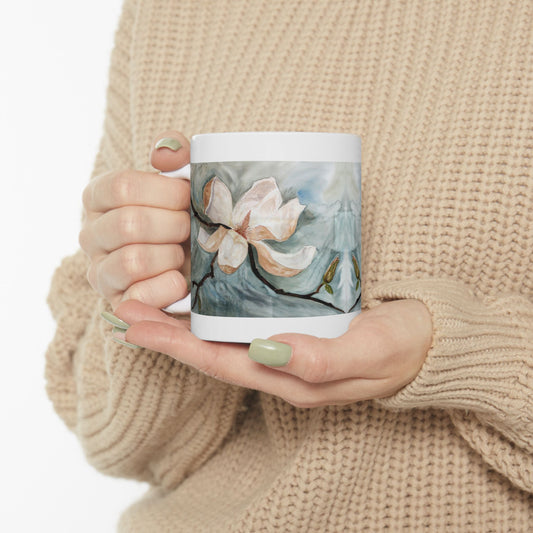 Elegant Watercolor Flower Ceramic Mug - Perfect Gift for Floral Lovers