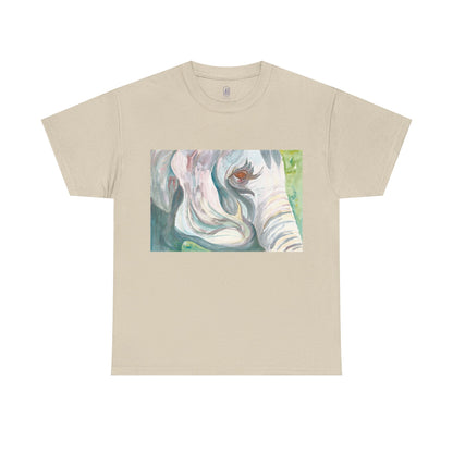 I Travel With My Trunk Out Front - Elephant Watercolor T-shirt, Unique Summery Gift for All Ages - Fun Tee, Unisex Garment-Dyed Shirt