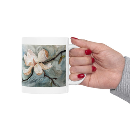 Elegant Watercolor Flower Ceramic Mug - Perfect Gift for Floral Lovers