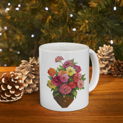 Floral Ceramic Mug – 11oz & 15oz – Perfect Gift for Nature Lovers
