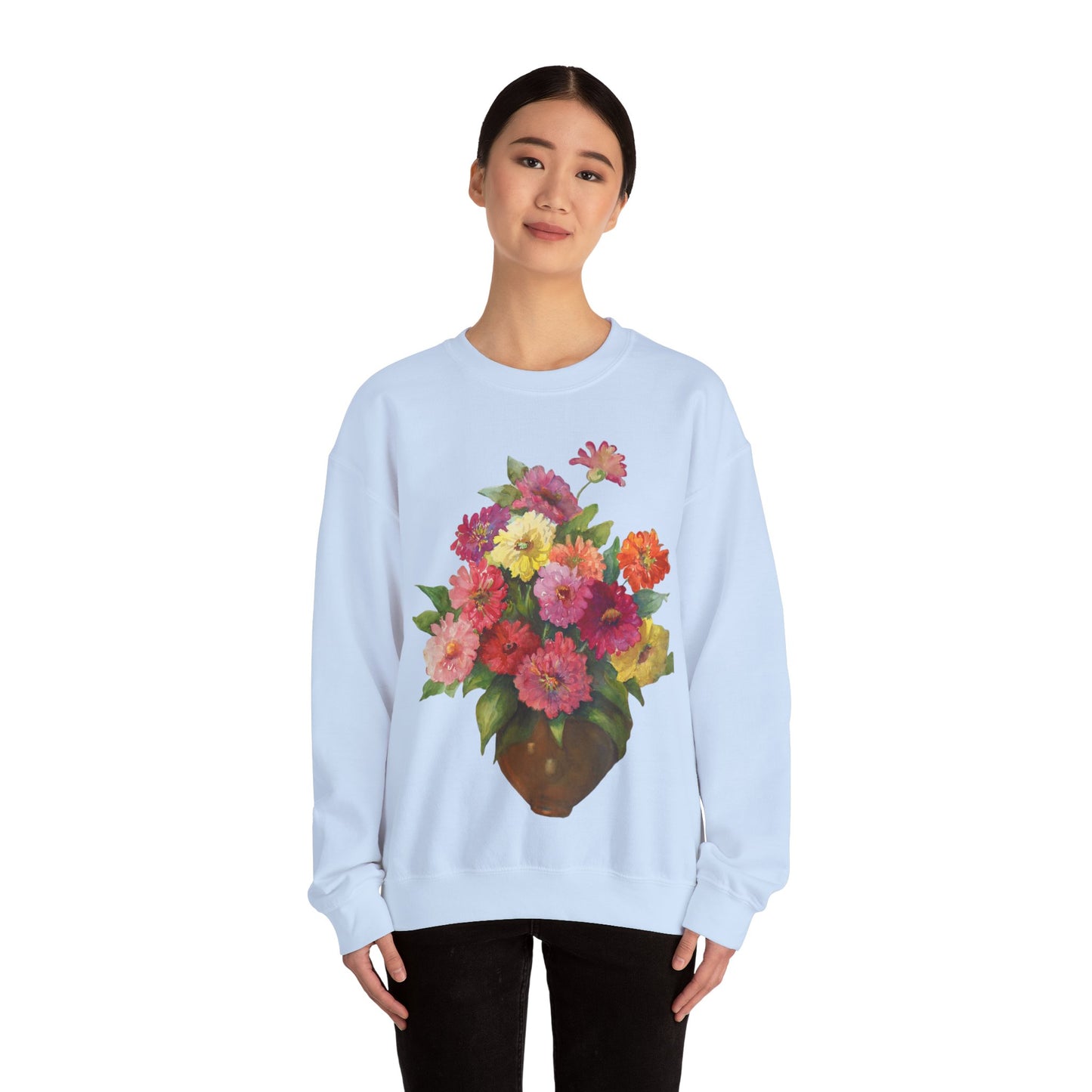 Everyday Is A Good Day For Watercolor - Floral Art Sweatshirt with Inspirational Quote