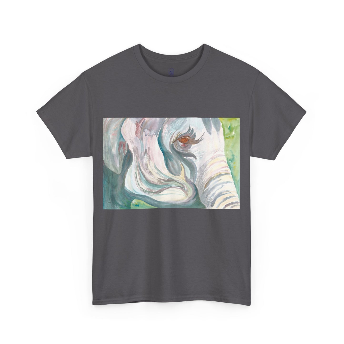 I Travel With My Trunk Out Front - Elephant Watercolor T-shirt, Unique Summery Gift for All Ages - Fun Tee, Unisex Garment-Dyed Shirt