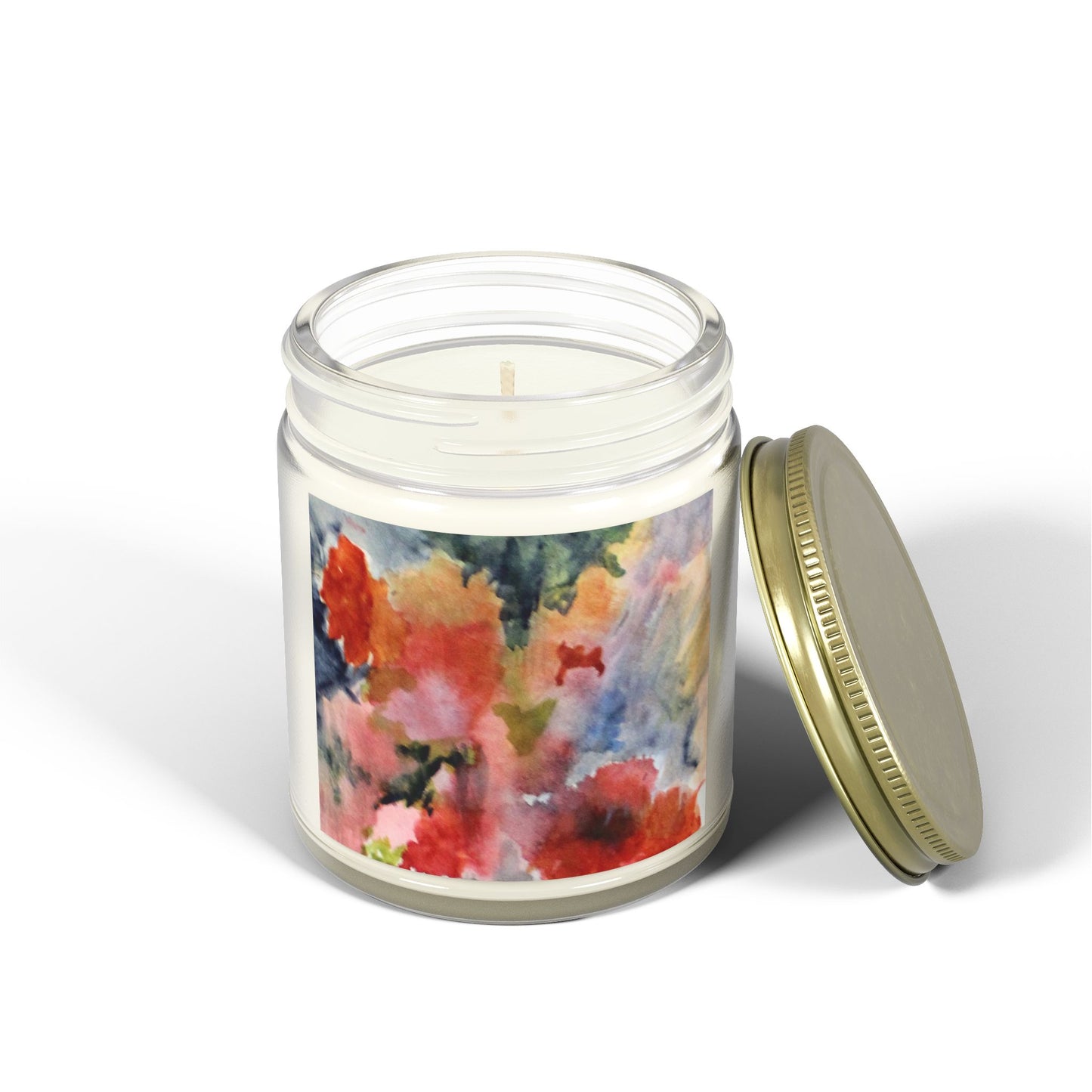 Floral Scented Candle | Coconut Apricot Wax | 4oz & 9oz