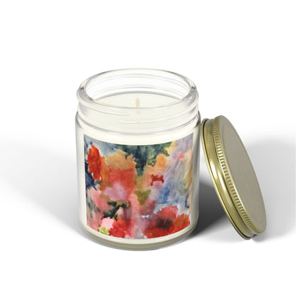 Floral Scented Candle | Coconut Apricot Wax | 4oz & 9oz