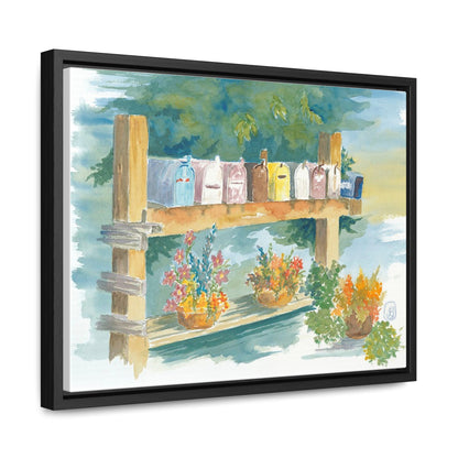 Canvas Wraps, Watercolor 'Got Mail' Spring Flowers, Multiple Size & Color Options, Home Decor, Wall Art, Gift Idea, Office Decor, Floral