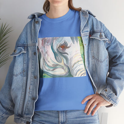 I Travel With My Trunk Out Front - Elephant Watercolor T-shirt, Unique Summery Gift for All Ages - Fun Tee, Unisex Garment-Dyed Shirt