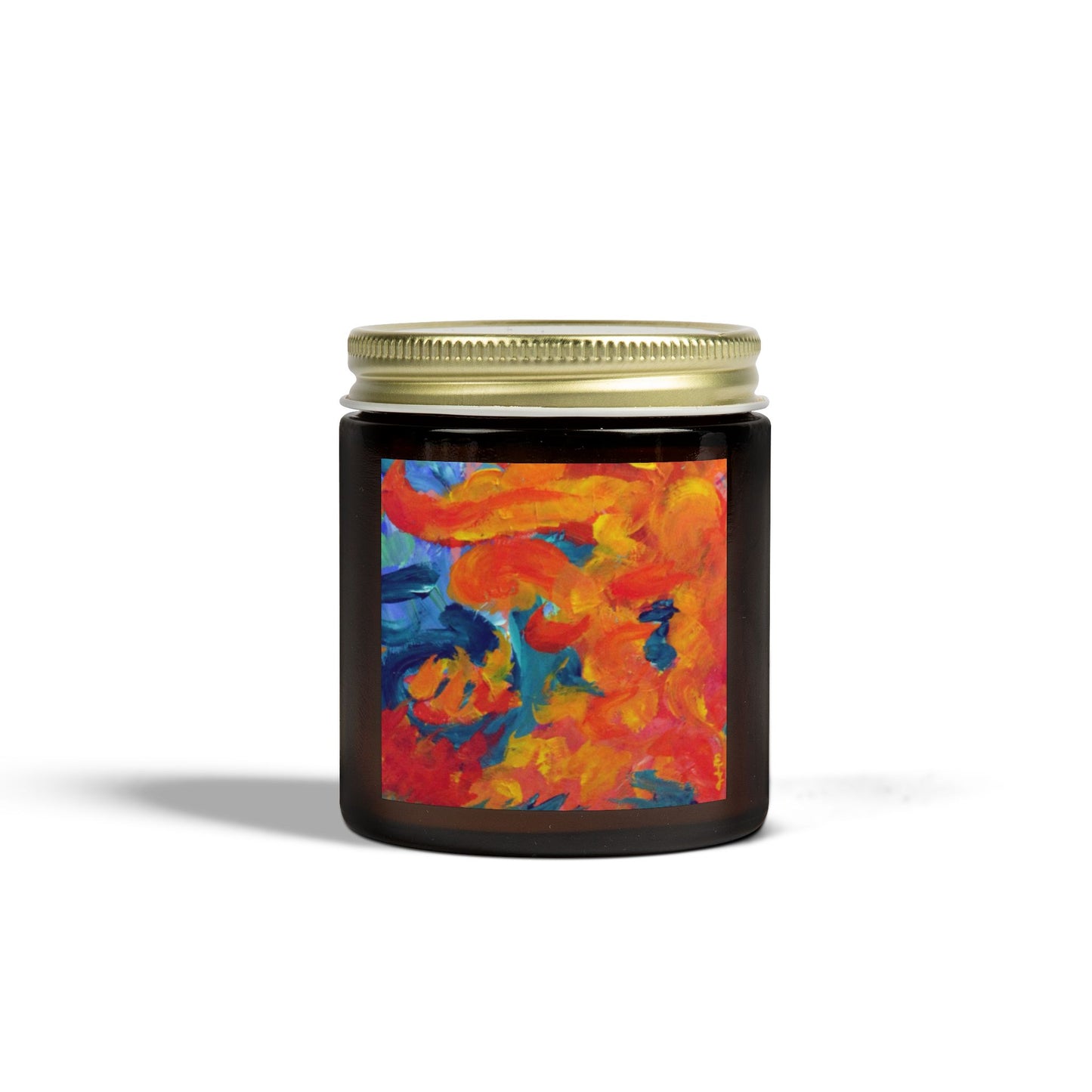 Vibrant Coconut Apricot Scented Candle – Aromatic Home Décor