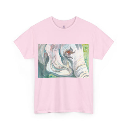 I Travel With My Trunk Out Front - Elephant Watercolor T-shirt, Unique Summery Gift for All Ages - Fun Tee, Unisex Garment-Dyed Shirt