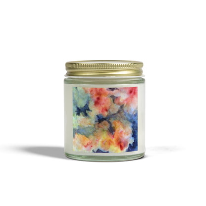 Aromatic Watercolor Candles - Coconut Apricot Wax (4oz, 9oz)